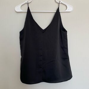 All Row Black Spaghetti Strap Tank Top Size Small NWT